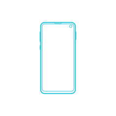 Digital Samsung Galaxy S10E Outline Svg Vector, Free Vectors File